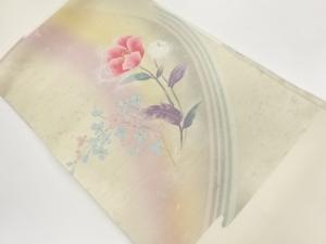 引箔草花模様織出し名古屋帯